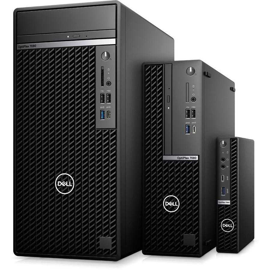 DELL, Dell Optiplex 7080 Ddr4-Sdram I5-10500 Sff Intel® Core™ I5 8 Gb 256 Gb Ssd Windows 10 Pro Pc Black