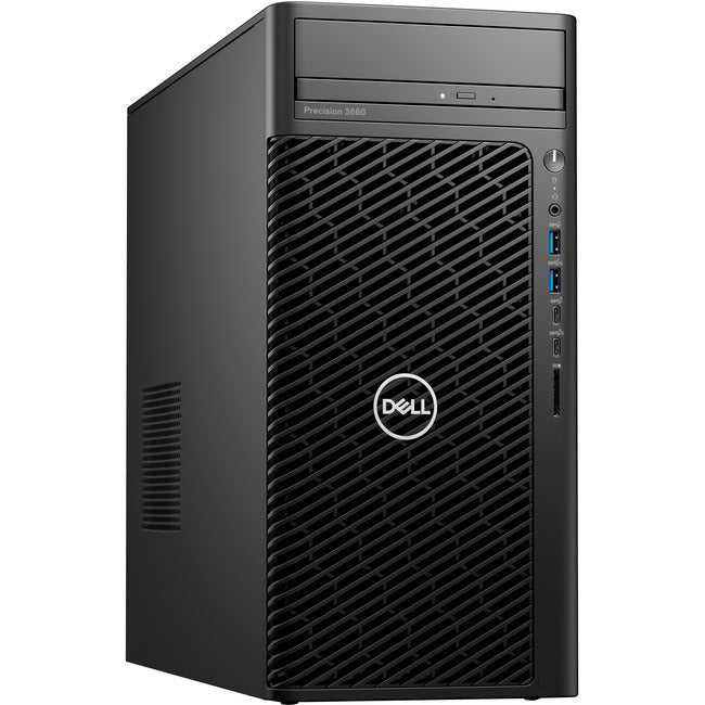 Dell Technologies, Dell Precision 3000 3660 Workstation - Intel Core I5 Hexa-Core (6 Core) I5-12500 12Th Gen 3 Ghz - 16 Gb Ddr5 Sdram Ram - 256 Gb Ssd - Tower - Black