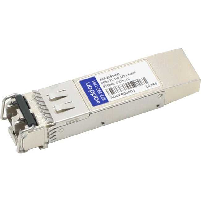 AddOn, Dell Sfp+ 300M Sw Lc 317-2699,Compat Taa Xcvr 8-Gig Sw Mmf Lc