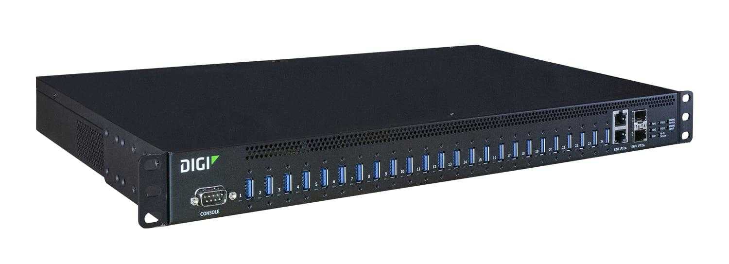 Digi, Digi Aw24-G300 Interface Hub Usb 3.2 Gen 1 (3.1 Gen 1) Type-A 10000 Mbit/S Black