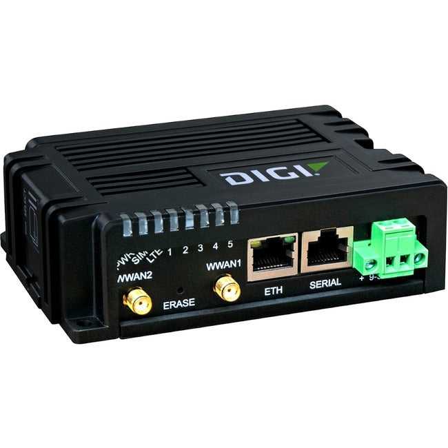 DIGI INTERNATIONAL, Digi Ix10 - Lte, Cat-4, 3G/2G Fallback, Single Ethernet, Rs-232/485, No Accessor