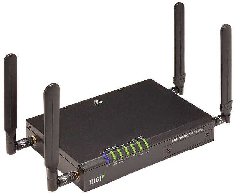Digi, Digi Transport Lr54 Wireless Router Gigabit Ethernet Dual-Band (2.4 Ghz / 5 Ghz) 3G 4G Black