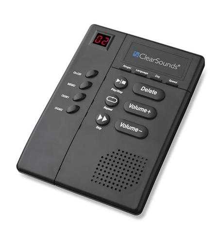 CLEAR SOUNDS, Digital Amplified Answering Machine with CLS-ANS3000