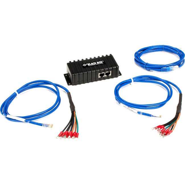 BLACK BOX, Digital I/O Dry Contact Sensor - (2) Rj45 To (8) Dry Contacts, 5-Ft. (1.5-M) Cab