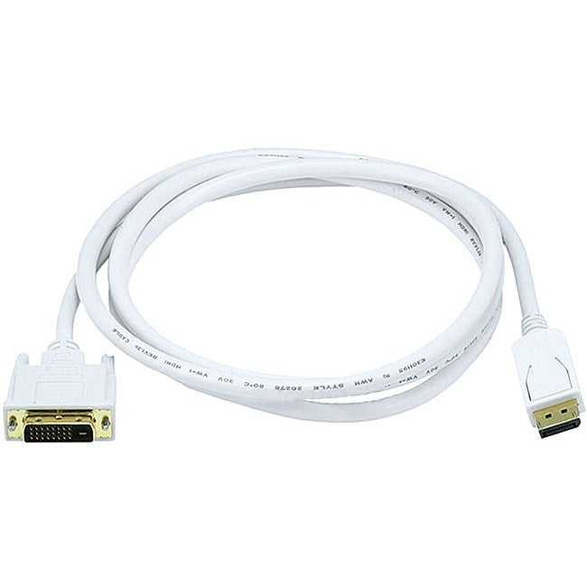 MONOPRICE, INC., Displayport To Dvi Cable - White 15Ft