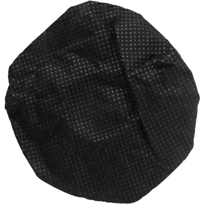 ERGOGUYS, Disposable Sanitary Ear Cushion,Covers 4.5In Black 50 Pairs