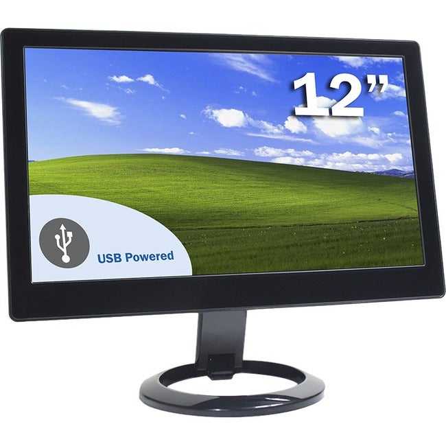 DoubleSight Displays, LLC, Doublesight Displays Ds-12U 12.1" Wxga Lcd Monitor - Black - Taa Compliant