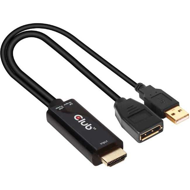 CLUB 3D, Dp 1.2 To Hdmi 2.0 Adapter,Support Hdmi 2.0 Usb A Power