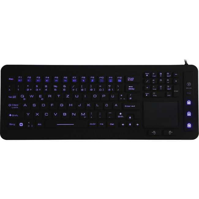 ERGOGUYS LLC, Dsi Waterproof Led Keyboard W/Touchpad