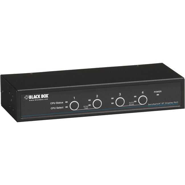 BLACK BOX, Dt Kvm Switch Displayport With Usb And Audio - 4-Port, Gsa, Taa