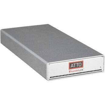 ATTO TECHNOLOGY, Dual 40Gb To Dual 10Gb Ethernet,Thunderbolt 3 Adapter Sfp+ Included