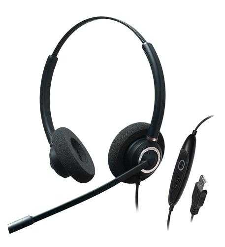 ADDASOUND, Dual Ear-Stereo-Adv Noise Cancel USB ADD-CRYSTAL-SR2832RG