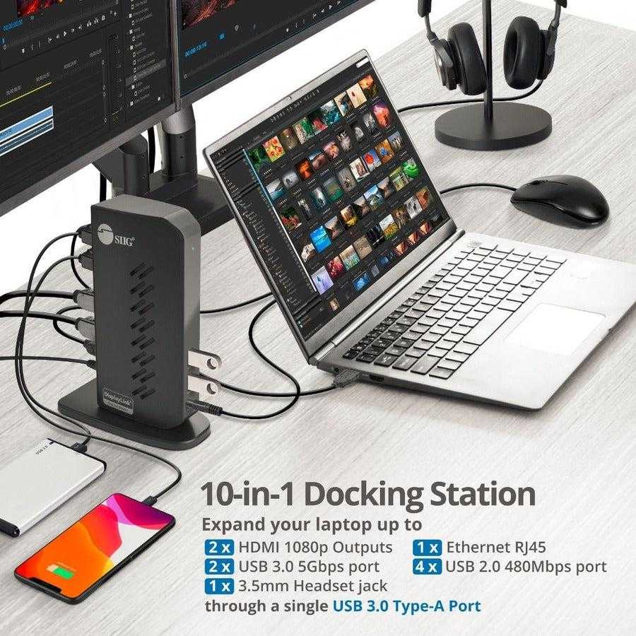 SIIG, INC., Dual Video Full Hd Hdmi Video,Docking Station