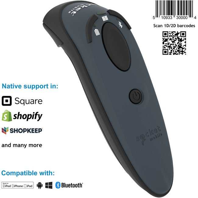 SOCKET MOBILE, Durascan D750 Gray 2D Barcode,Scanner