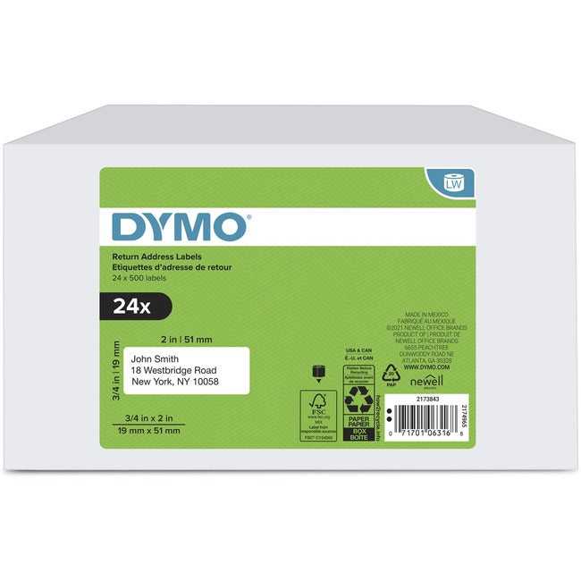 DYMO, Dy Lw 3/4X2In Re Adr Lbl 500Ct 24Pk(30330)