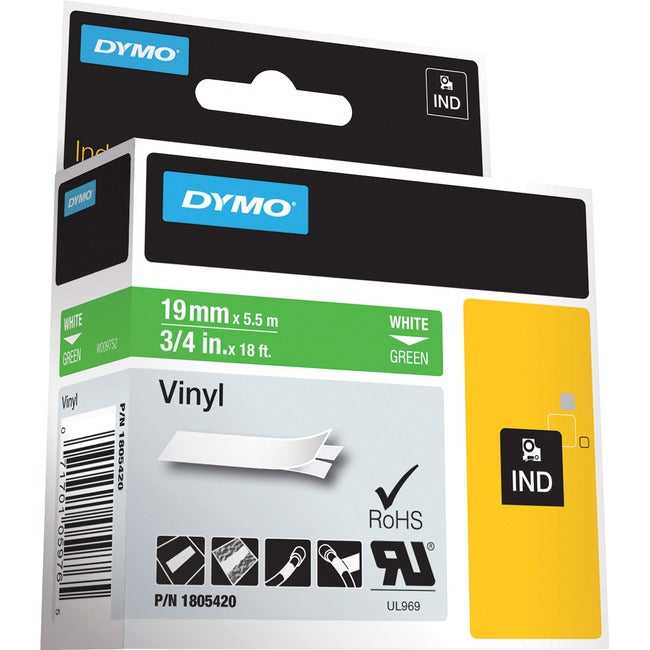 Newell Brands, Dymo Colored 3/4" Vinyl Label Tape 1805420