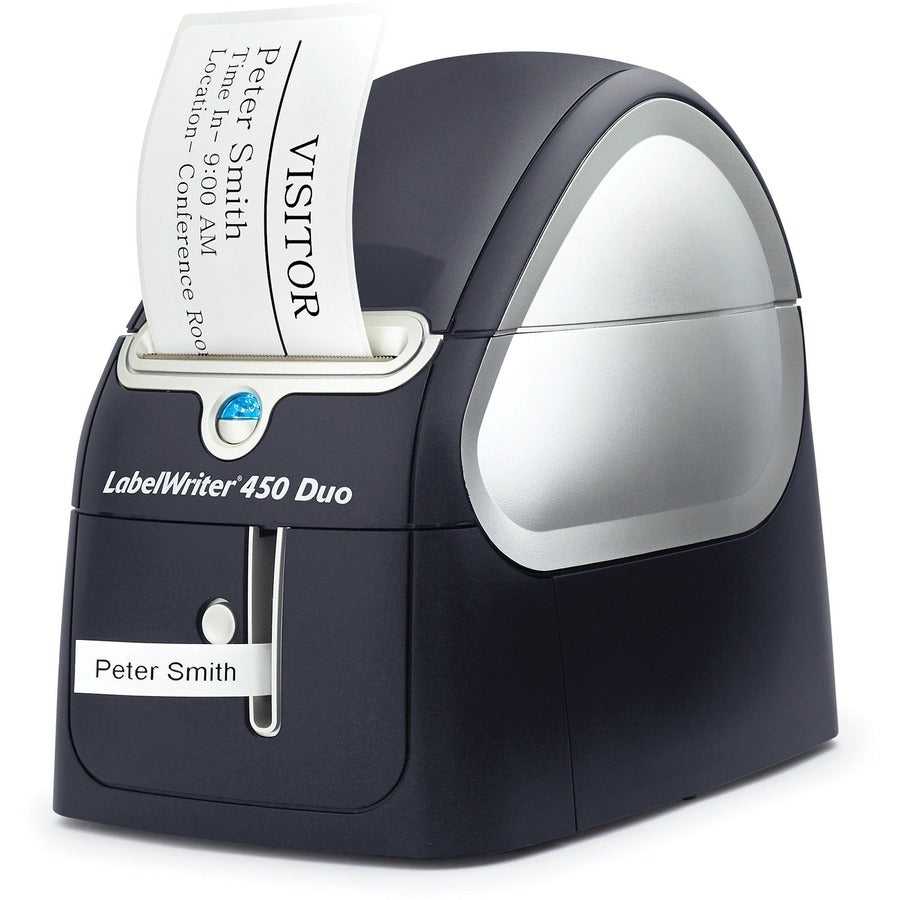 DYMO, Dymo LabelWriter 450 Duo Direct Thermal Printer - Monochrome - Label Print - USB - Platinum