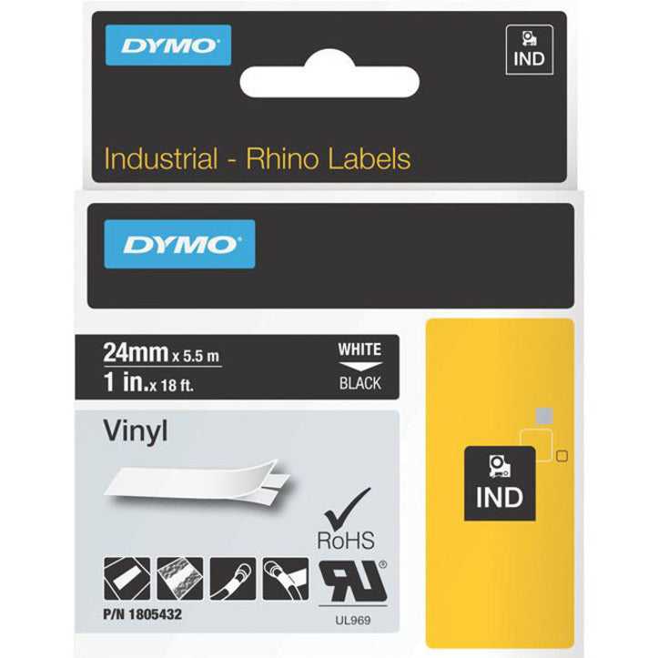 DYMO, Dymo White on Black Color Coded Label