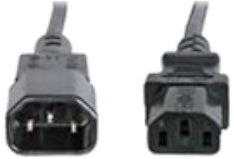 Eaton, Eaton 010-0025 Power Cable Black 2.44 M C14 Coupler C13 Coupler