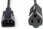 Eaton, Eaton 010-0032 Power Cable Black 0.3 M C14 Coupler Nema 5-15R