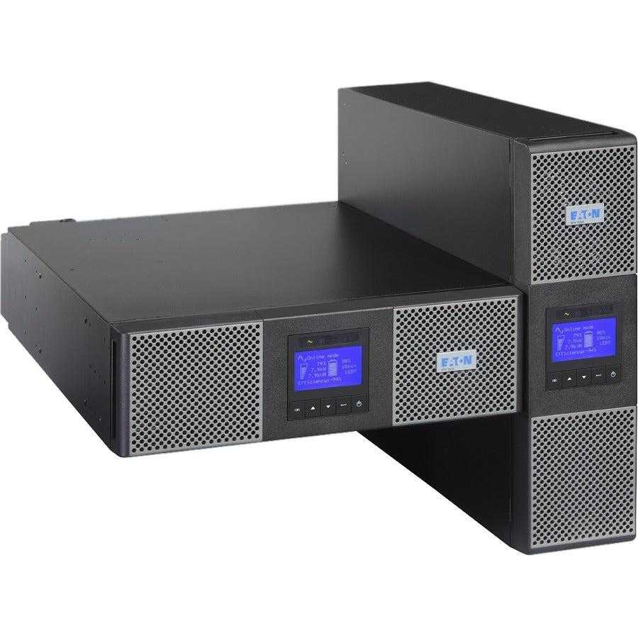 Eaton, Eaton 9PX 8000VA 7200W 120V/208V Online Double-Conversion UPS - Hardwired Input, 1 L6-30R, 2 L14-30R, Hardwired Output, Cybersecure Network Card, Extended Run, 6U