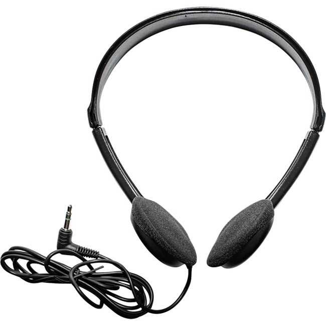 MAXELL, Eb-100Wm Stereo Headphone W/,Mic 6 Cord Adjustable Headband
