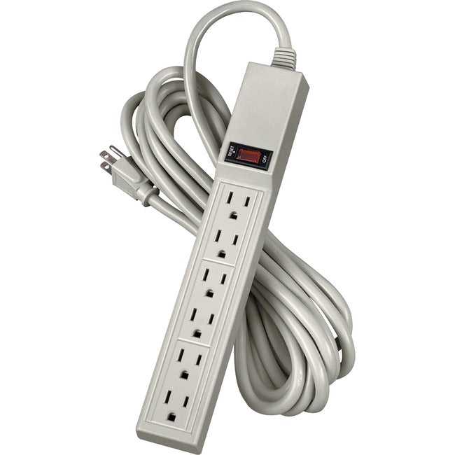 FELLOWES, INC., Economical Fellowes Power Strip With 6 Outlets. Office Grade Power Strip Has 3-P Fel-99026