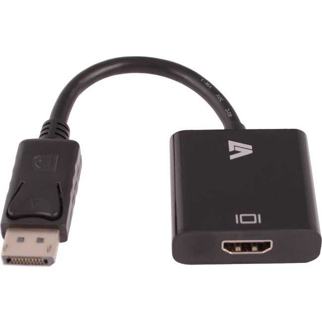 V7-CABLES, V7 Black Video Adapter Displayport Male To Hdmi Female