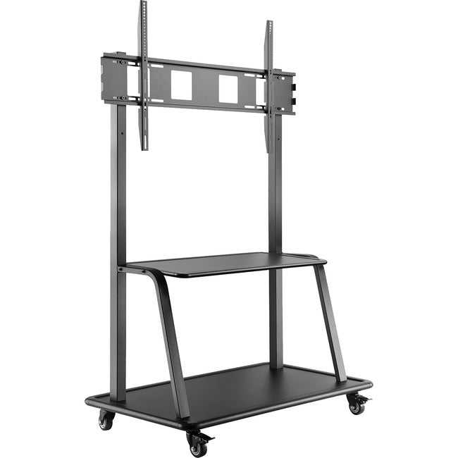 V7 MOUNTS AND STANDS, V7 Ultra Heavy Mobile Tv Cart - Up To 60In To 105In Displays - 330Lbs/150Kg Capacity - Steel - 46.3" Length X 26.6" Width X 72.8" Height - Locking Casters