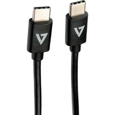 V7, V7 Usb-C Male To Usb-C Male Cable Usb 2.0 480 Mbps 3A 1M/3.3Ft Black