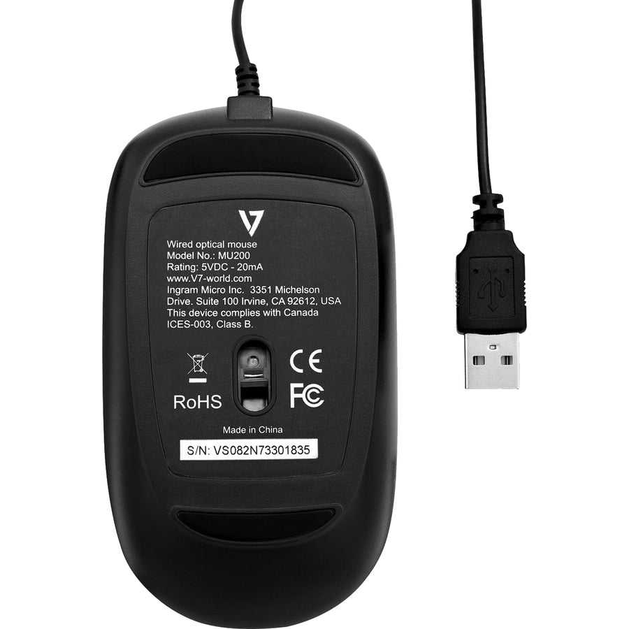 V7, V7 Usb Wired Optical Mouse