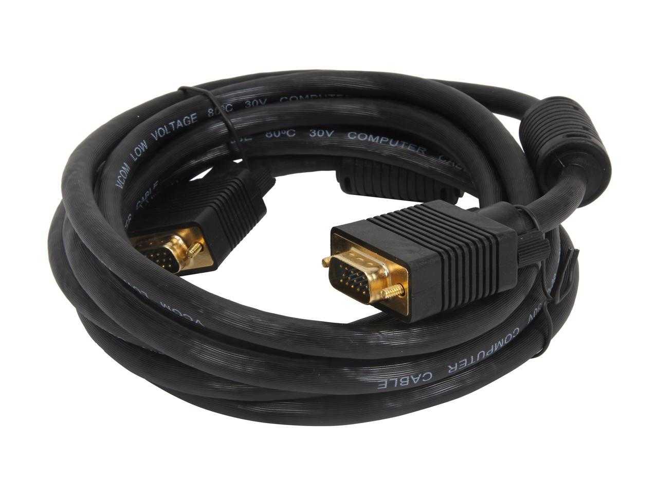 VCOM, Vcom Cg381D-G-10 10Ft Vga Male To Vga Male Cable (Black)