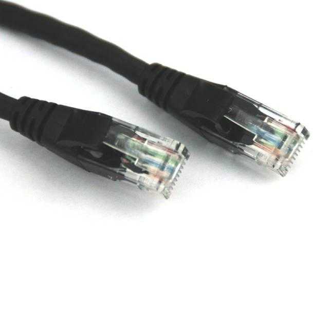 VCOM, Vcom Np511-14-Black 14Ft Cat5E Utp Molded Patch Cable (Black)