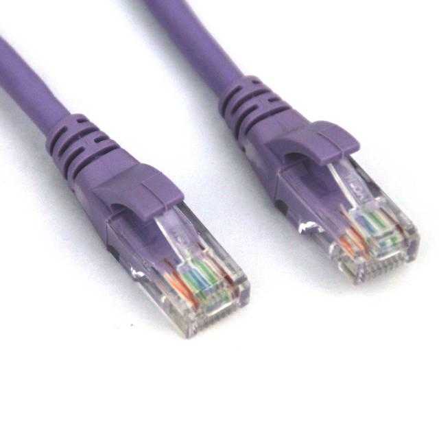 VCOM, Vcom Np511-5-Purple 5Ft Cat5E Utp Molded Patch Cable (Purple)