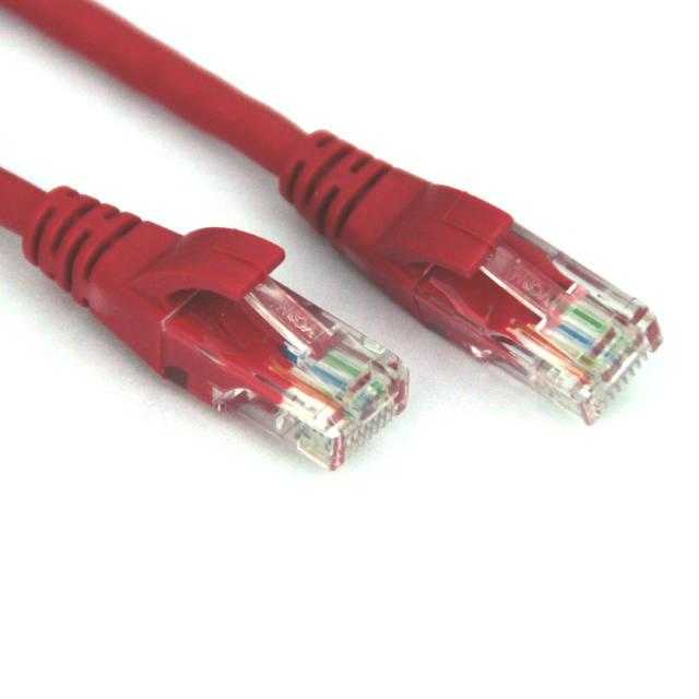 VCOM, Vcom Np511B-7-Red 7Ft Cat5E Utp Crossover Patch Cable (Red)
