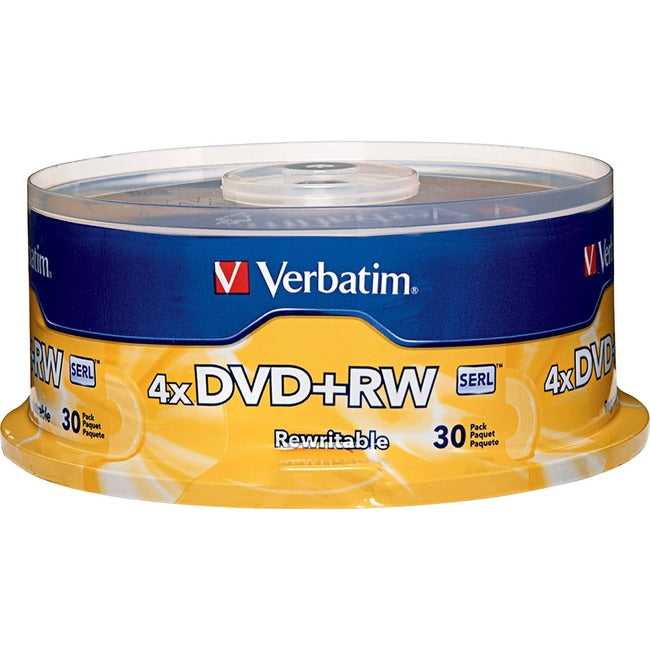 VERBATIM AMERICAS LLC, Verbatim - 30 X Dvd+Rw 4.7 Gb 4X - Spindle - Storage Media