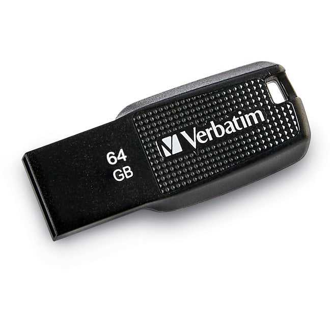 VERBATIM CORPORATION, Verbatim 64Gb Ergo Usb Flash Drive - Black